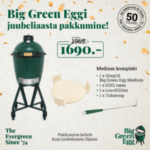 Big Green Egg söegrilli soodus pakkumine Medium