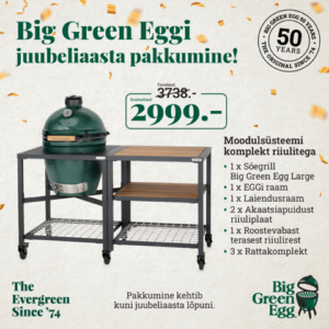 Big Green Egg Moodulsüsteemi komplekt riiulitega Avastaja e-pood